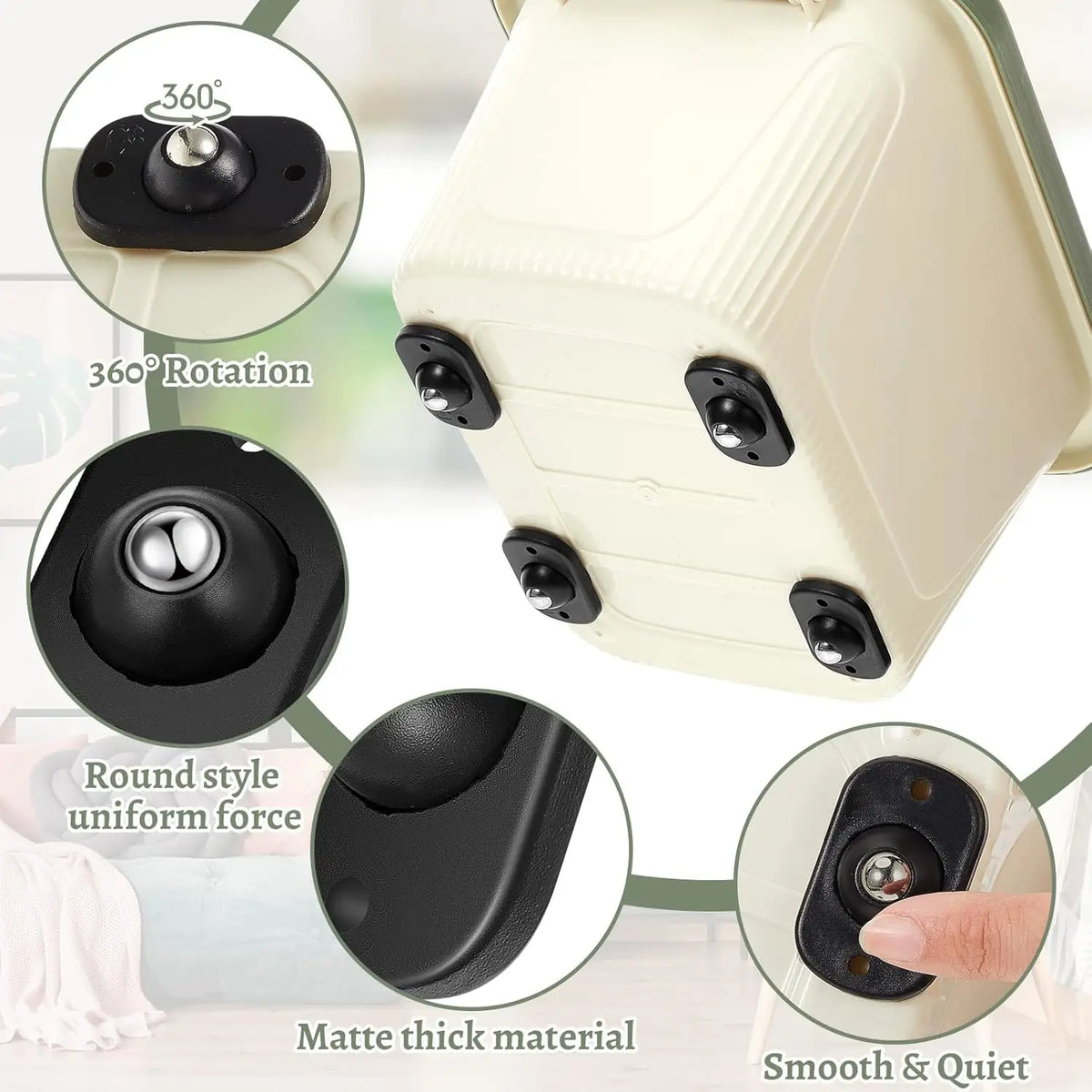 MiniGlide 8/20Pcs Caster Wheels